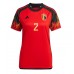Damen Fußballbekleidung Belgien Toby Alderweireld #2 Heimtrikot WM 2022 Kurzarm
